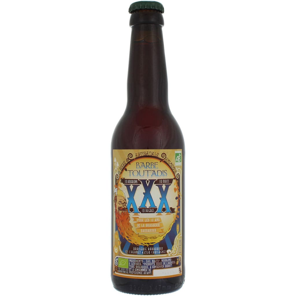 Bière Barbe Toutadis brassée par Barbaroux, France en 33cl