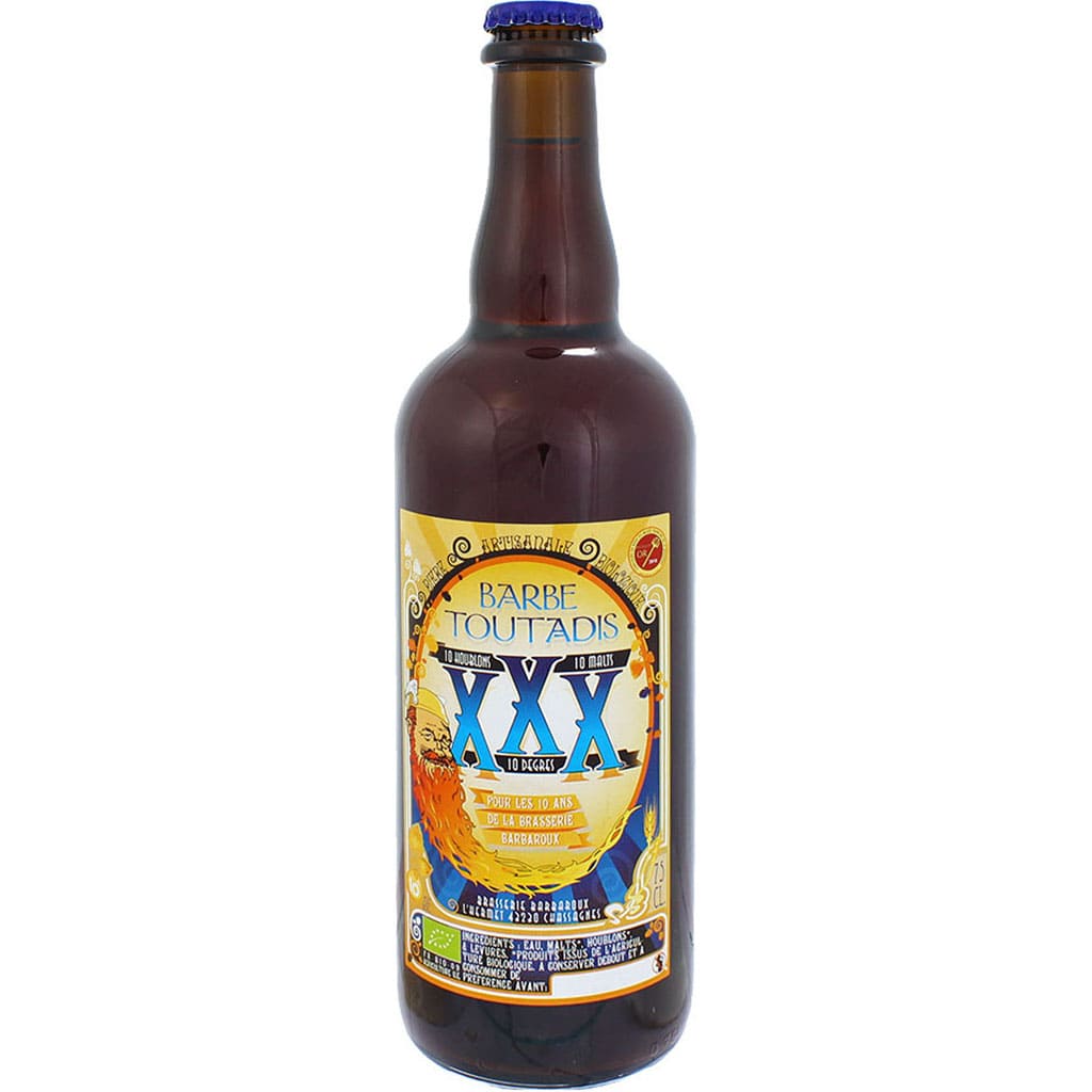 Bière Barbe Toutadis brassée par la brasserie française Barbaroux en 75cl