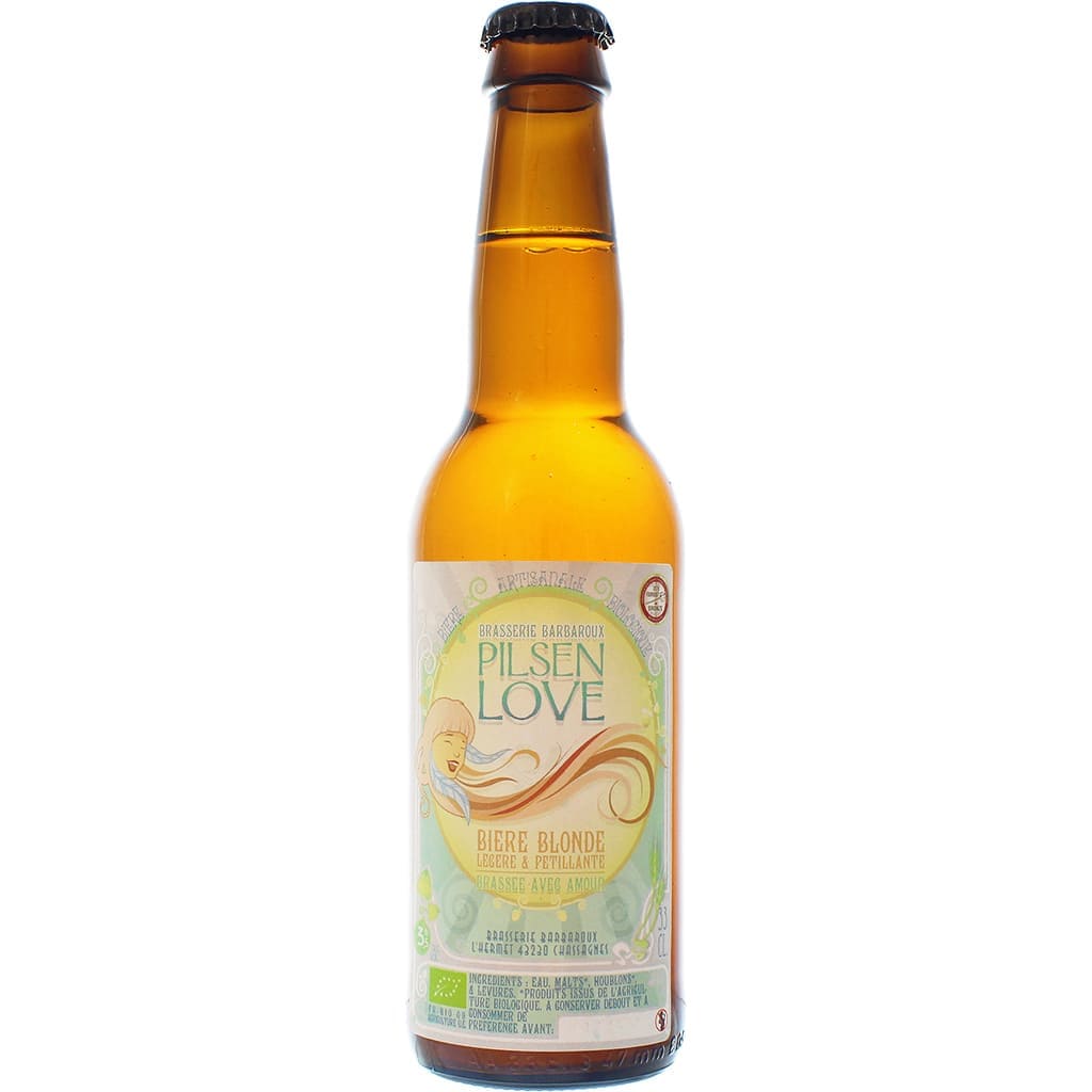 Bière Pilsen Love brassée par Barbaroux, France en 33cl