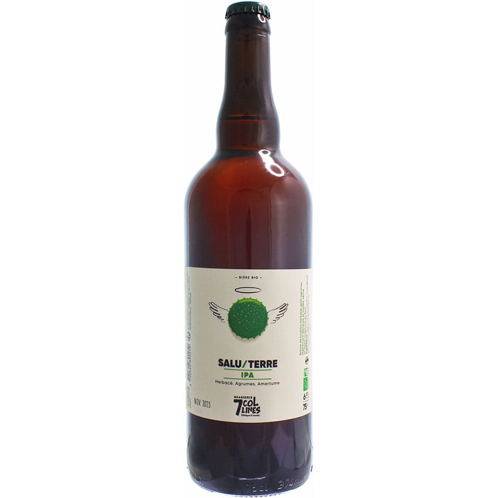 Bière Bio Salu Terre 75cl brassée par 7 Collines, France en 75cl