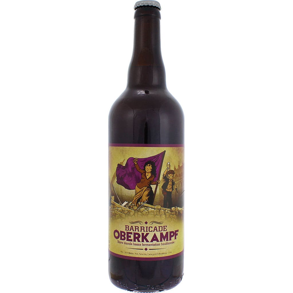 Bière Barricade Oberkampf brassée par la brasserie de La Canaille à Sail-Sous-Couzan en 75cl