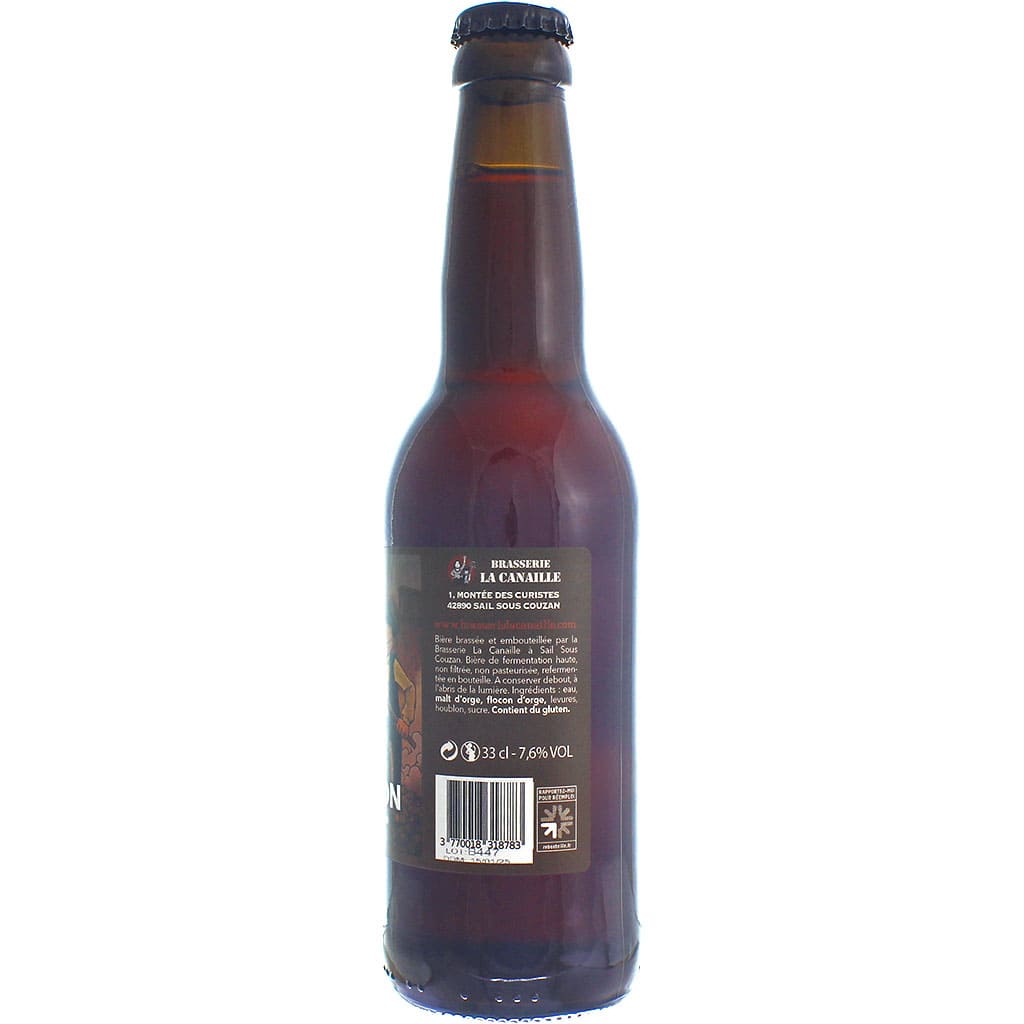 Bière Benoit Malon Wee Heavy Vieillie en Barrique brassée par La Canaille, France en 33cl