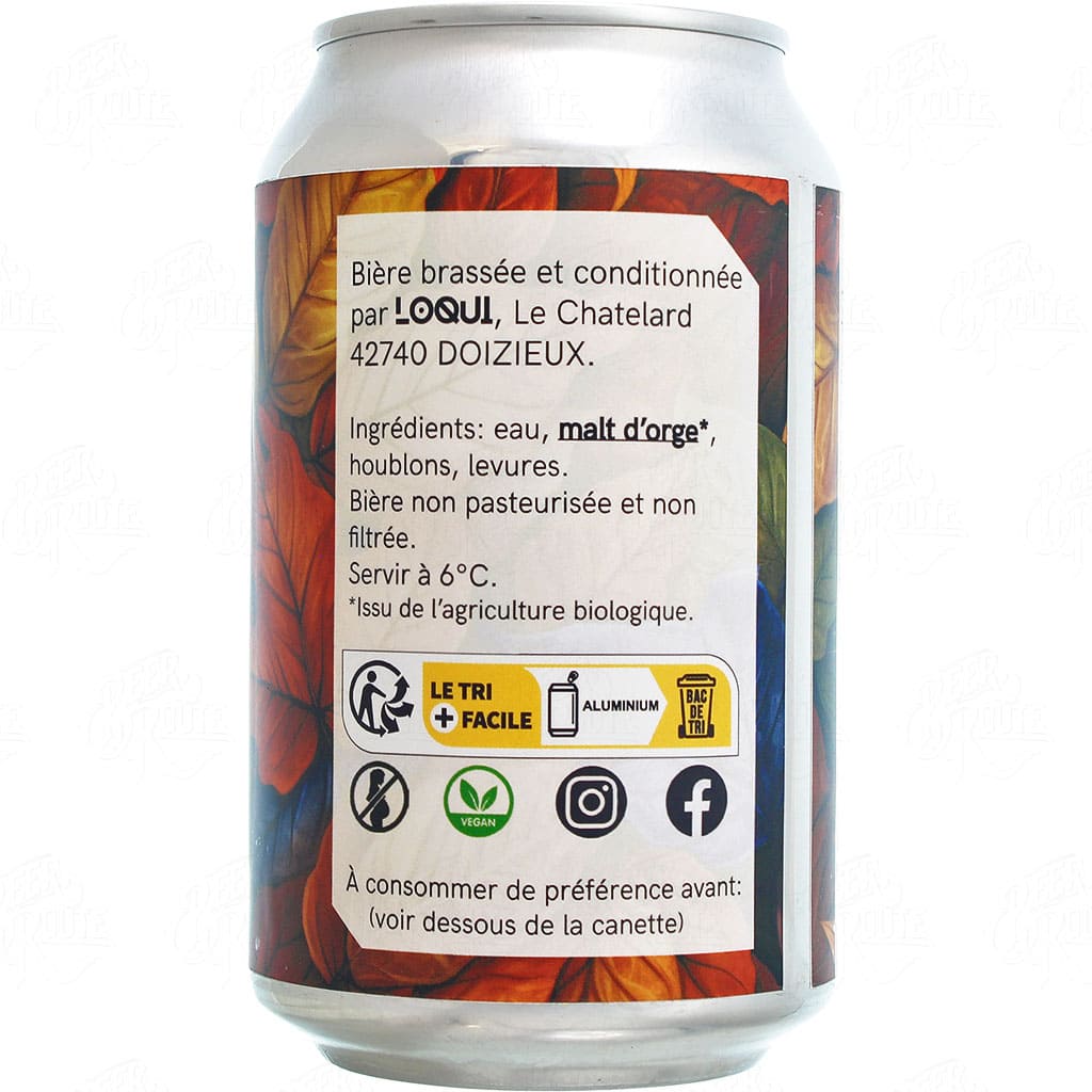 Bière Contraste American Amber Ale brassée par Loqui dans la Loire en France