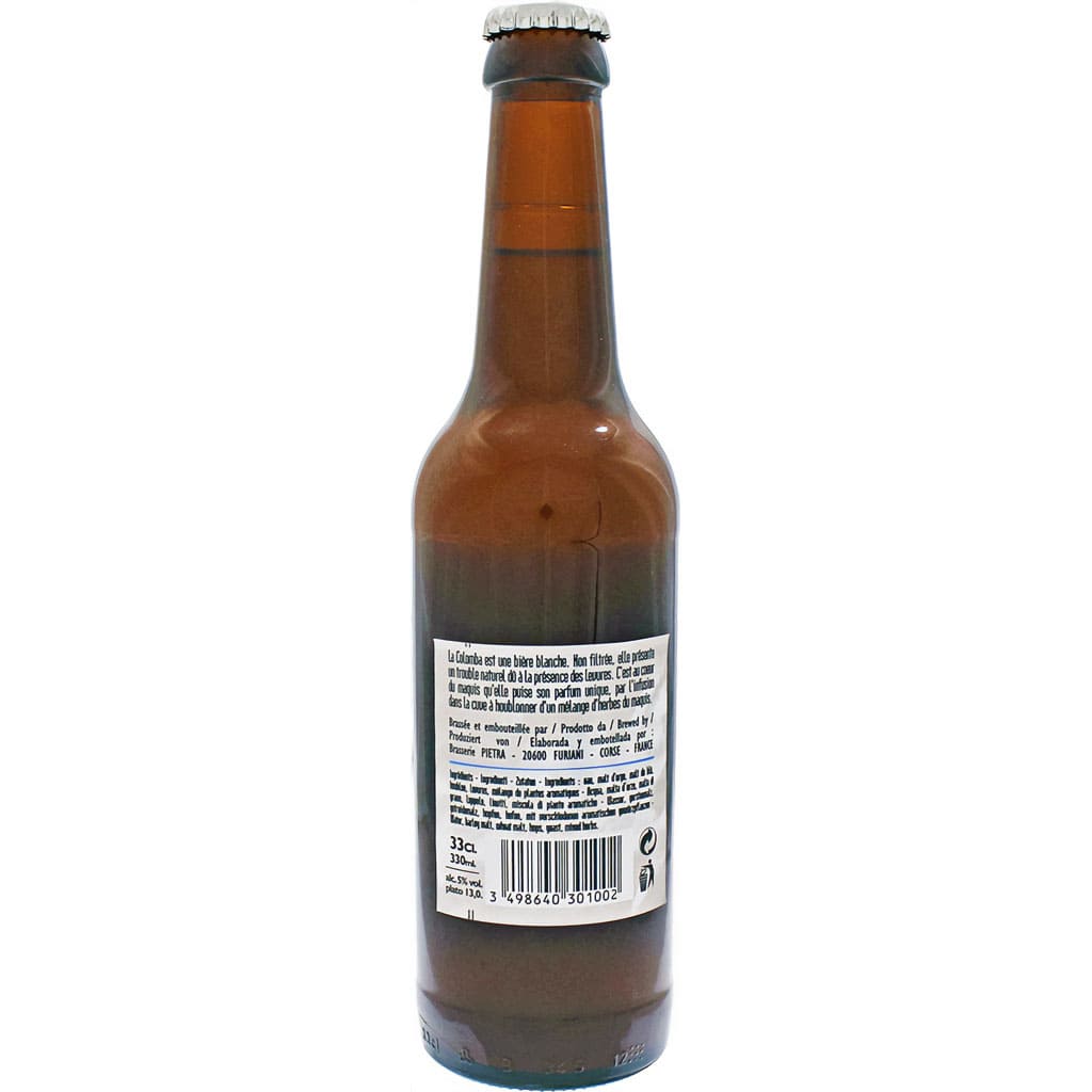 Colomba - Blanche de Corse - Bière française brassée par Pietra