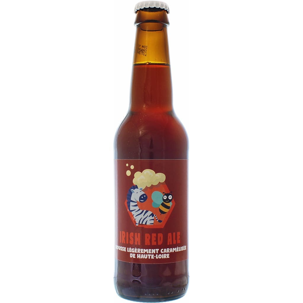 Bière Irish Red Ale brassée par Des Zèbres et des Abeilles, France en 33cl