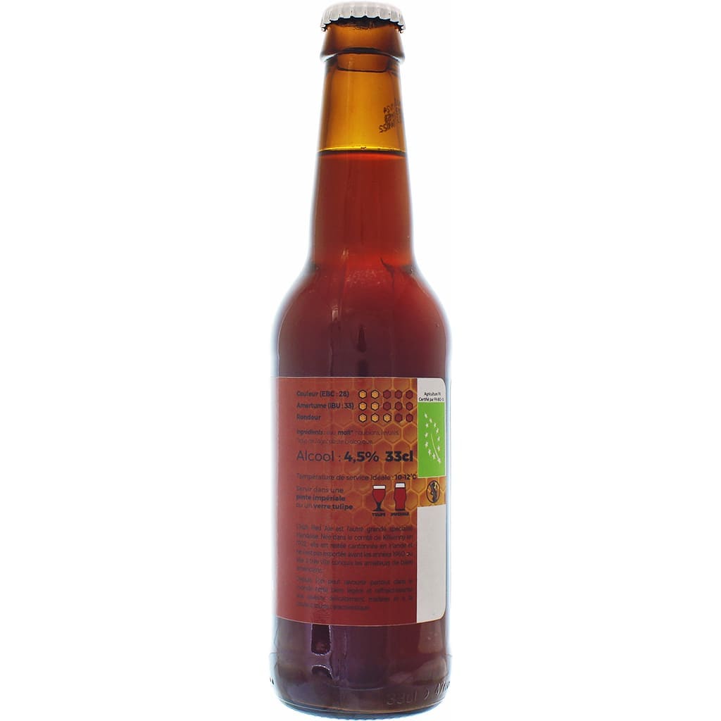 Bière Irish Red Ale brassée par Des Zèbres et des Abeilles, France en 33cl