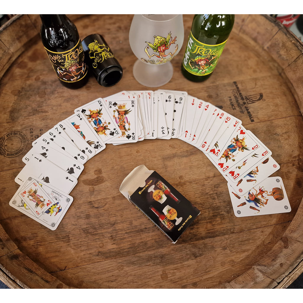 Jeu de 52 cartes Cuvée des Trolls de la brasserie Dubuisson