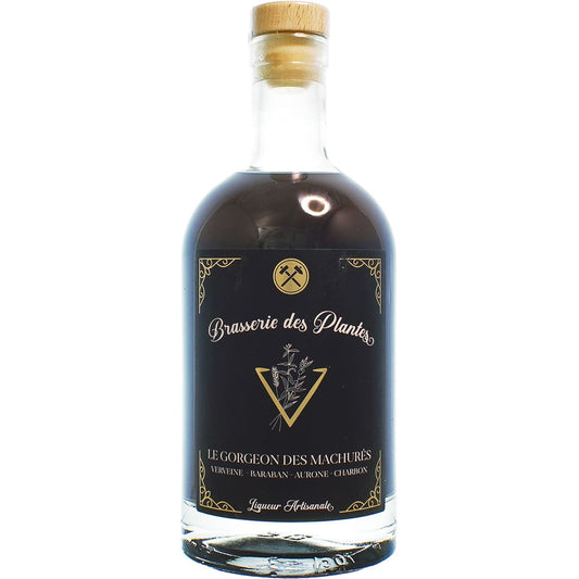 Liqueur française de type Verveine Le Gorgeon des Machurés par Brasserie des Plantes en 70cl