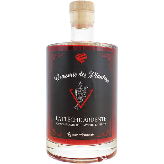 Liqueur à base de fruits rouge La Flèche Ardente par Brasserie des Plantes, France en 70cl