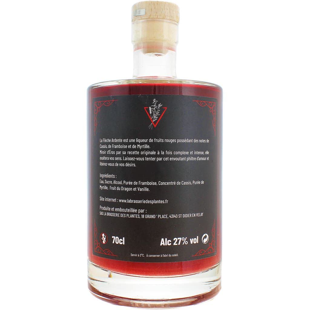 Liqueur à base de fruits rouge La Flèche Ardente par Brasserie des Plantes, France en 70cl