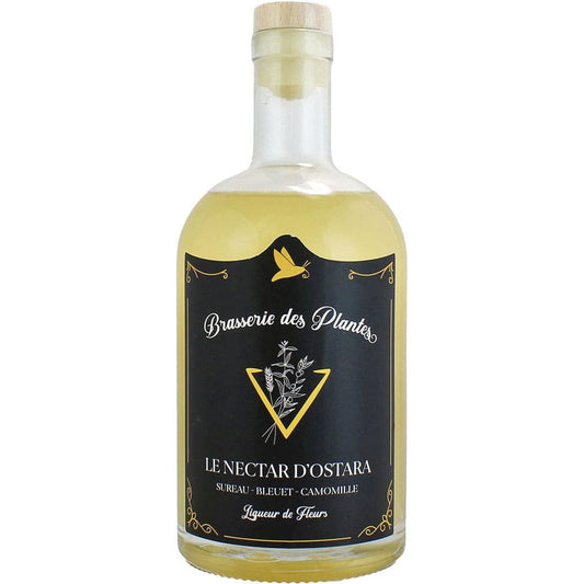 Liqueur à base de sureau, bleuet et camomille,  Le Nectar D'Ostara par Brasserie des Plantes, France en 50cl