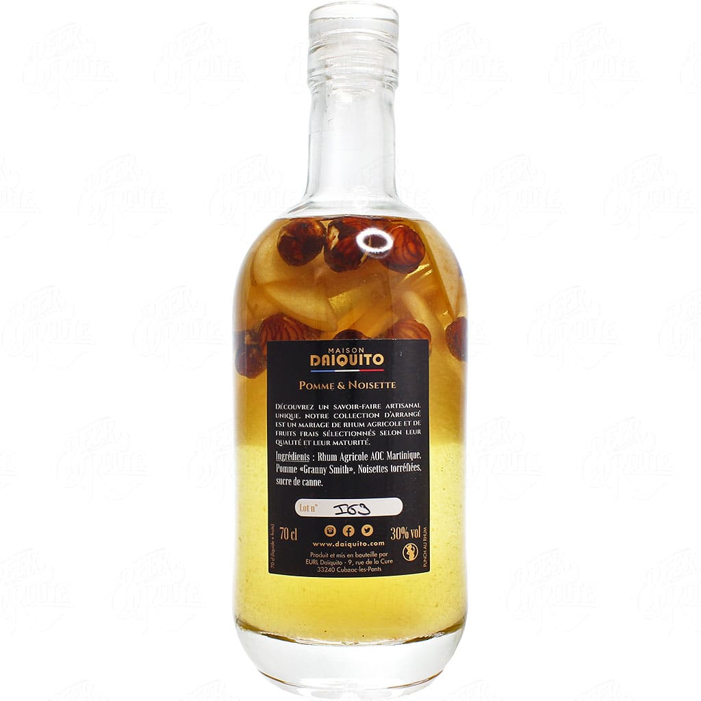 Rhum arrangé : Pomme Noisette préparé par Daiquito, France en 70cl