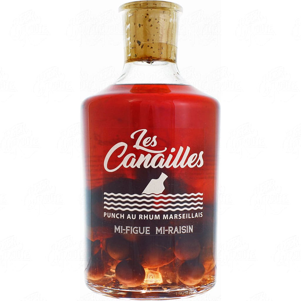 Punch au rhum : Mi-Figue Mi-Raisin préparé par Les Canailles, France en 70cl