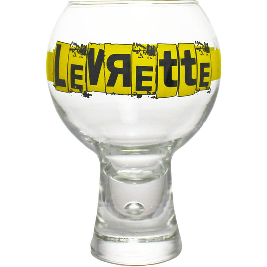 Verre à bière original de forme "alternato" de la brasserie Levrette en 25cl