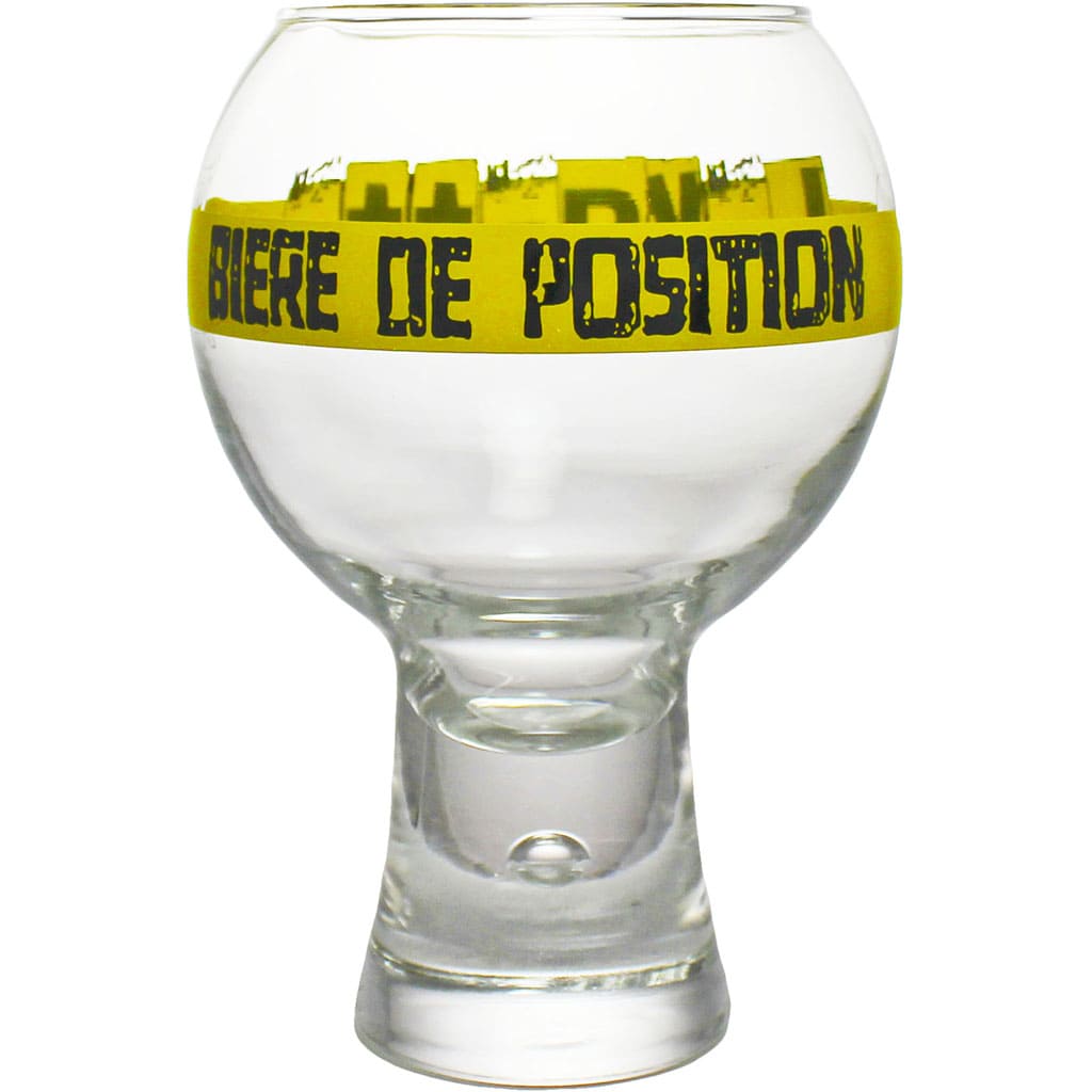 Verre à bière original de forme "alternato" de la brasserie Levrette en 25cl