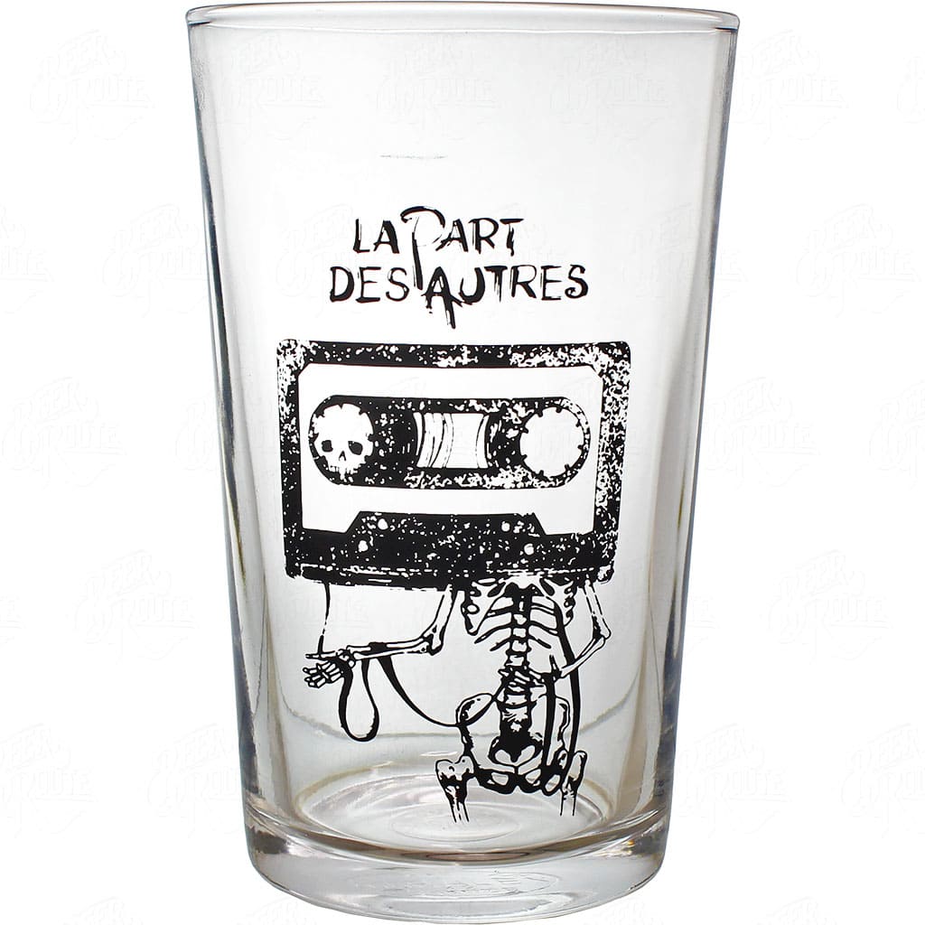 Verre La Part Des Autres avec le logo de la Bière Brut IPA de la brasserie La Part Des Autres, France