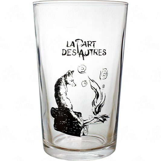 Verre La Part Des Autres avec le logo de la Bière La Rousse fumée de la brasserie La Part Des Autres, France