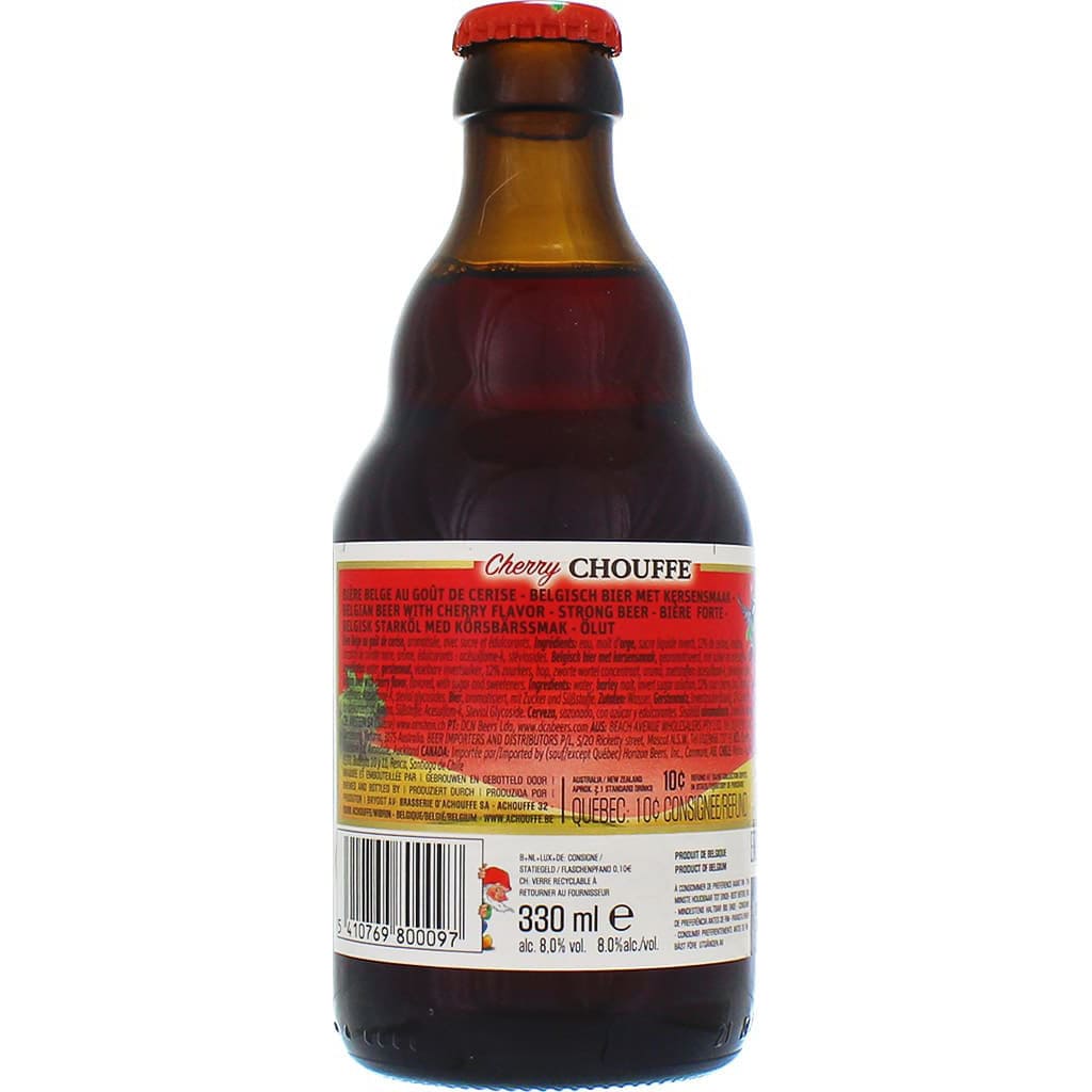 Bière Cherry Chouffe brassée par la brasserie belge d'Achouffe