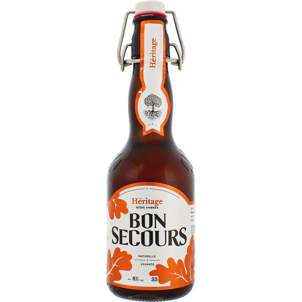 Bière Bon Secours Ambrée par la brasserie belge Caulier