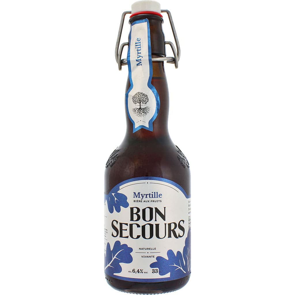 Bière Bon Secours Myrtille brassée par la brasserie belge Caulier