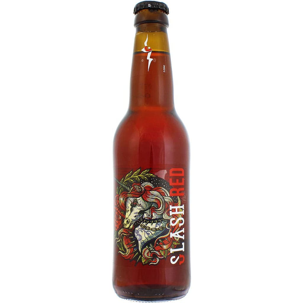 Bière fruitée Slash Red par la brasserie Licorne