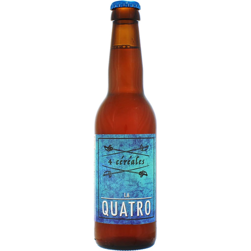 Bière La Quatro brassée par la brasserie française de la Semène