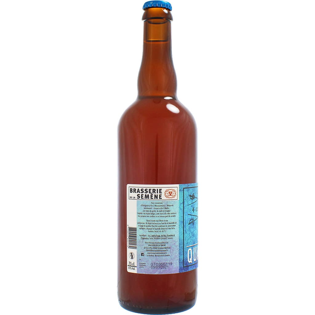 Bière La Quatro brassée par la brasserie de la Semène à Saint Genest Malifaux