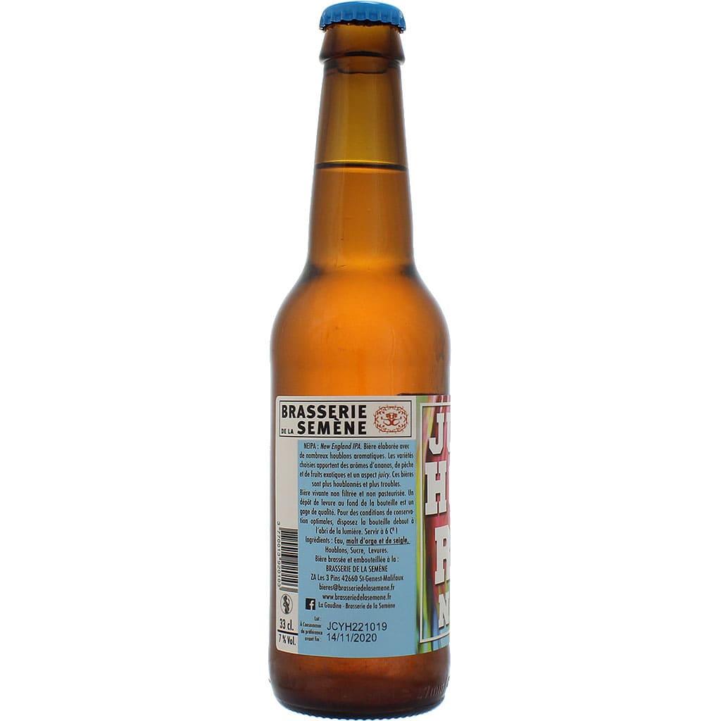 Bière Juicy Hops Rye Neipa brassée par la brasserie française de la Semène