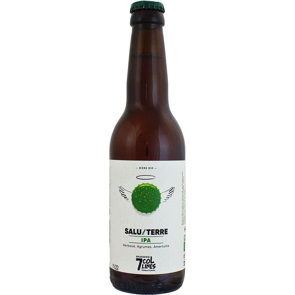 Bière Salu Terre Bio brassée par la brasserie stéphanoise des 7 Collines