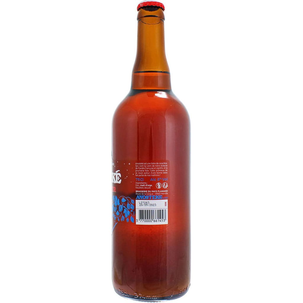 Bière Anosteke Cuvée D'Hiver brassée par la brasserie du Pays Flamand en 75cl