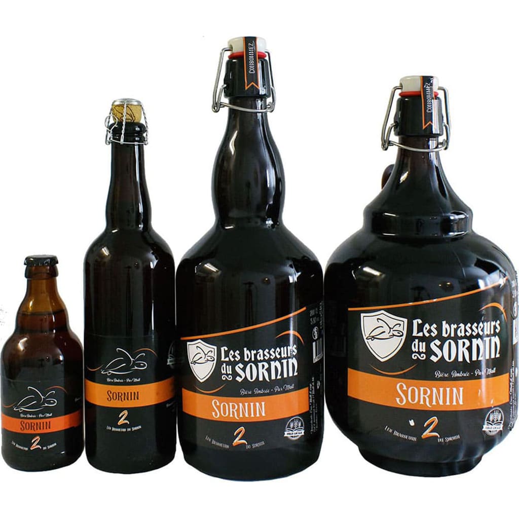 Bière française Sornin Ambrée par Les Brasseurs du Sornin - différentes tailles