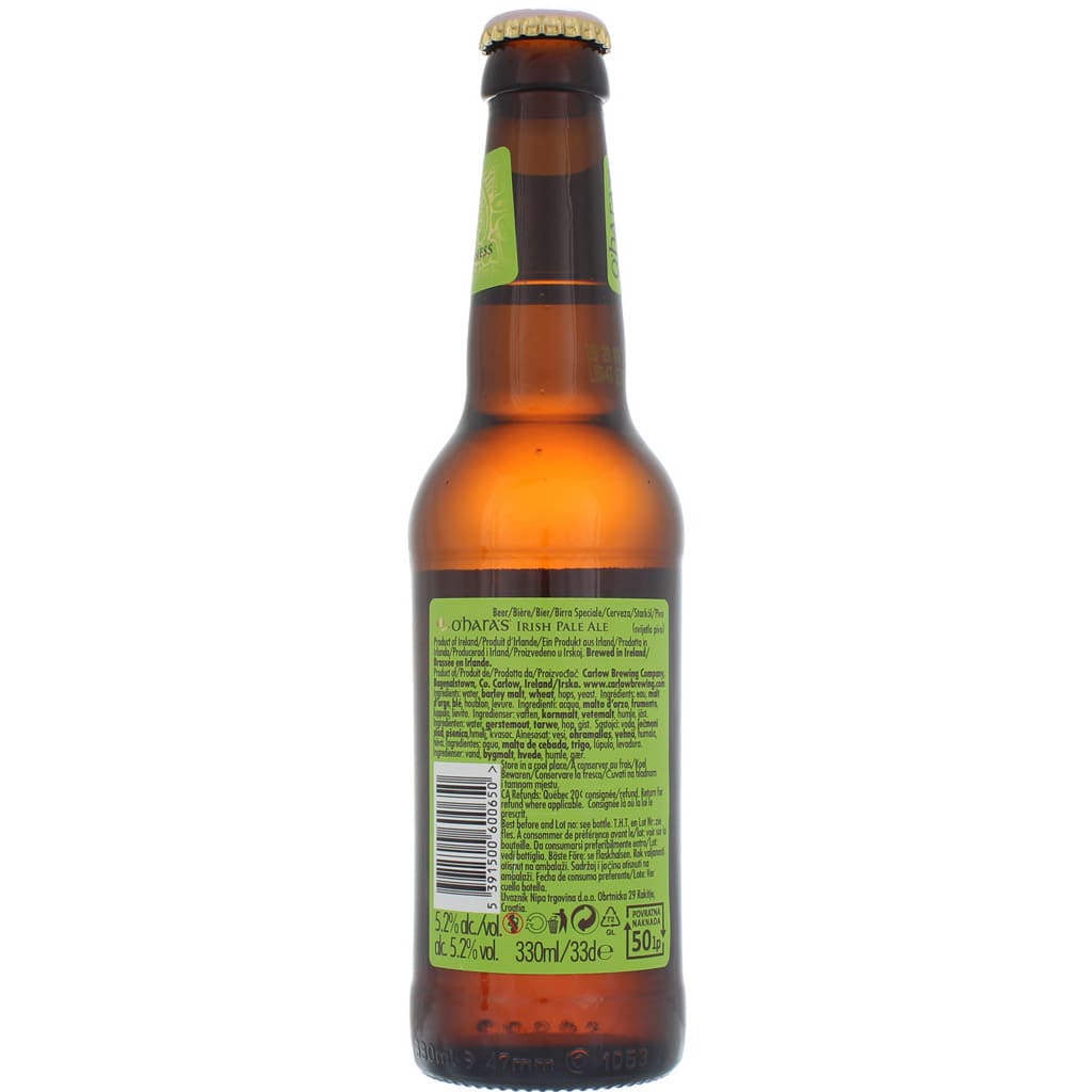O'Hara's Irish Pale Ale - Bière irlandaise par CarlowO'Hara's Irish Pale Ale - Bière irlandaise par Carlow