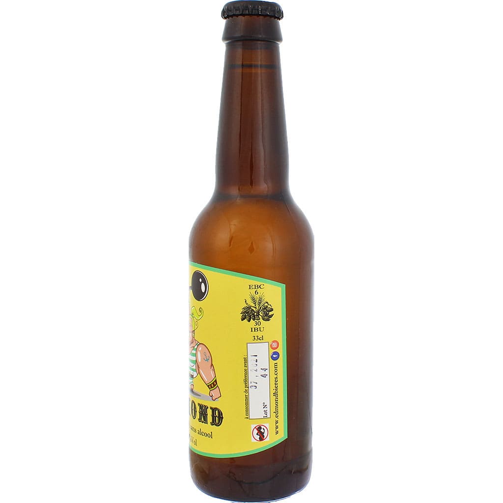 Bière Edmond IPA Sans Alcool brassée par la brasserie française Edmond