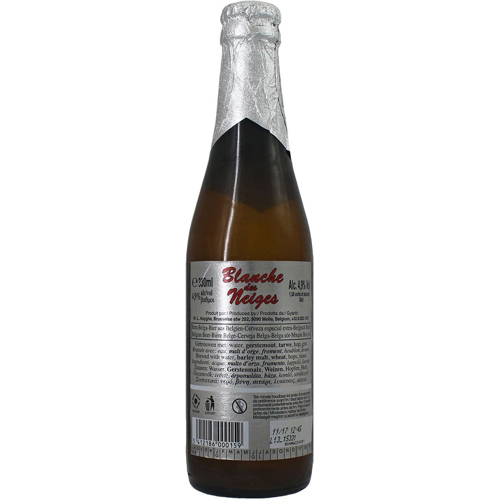 Bière Blanche des Neiges par la brasserie belge Huyghe