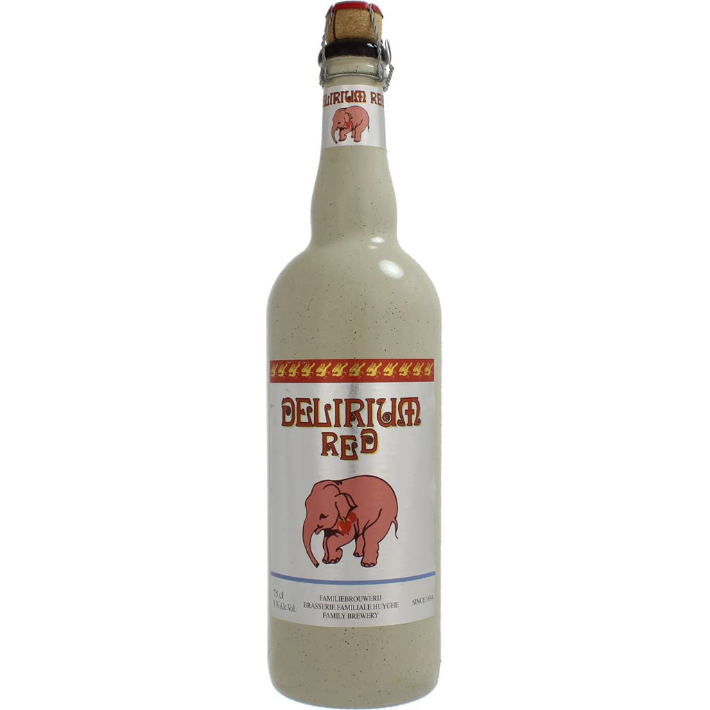 Bière Delirium Red par la brasserie belge Huyghe