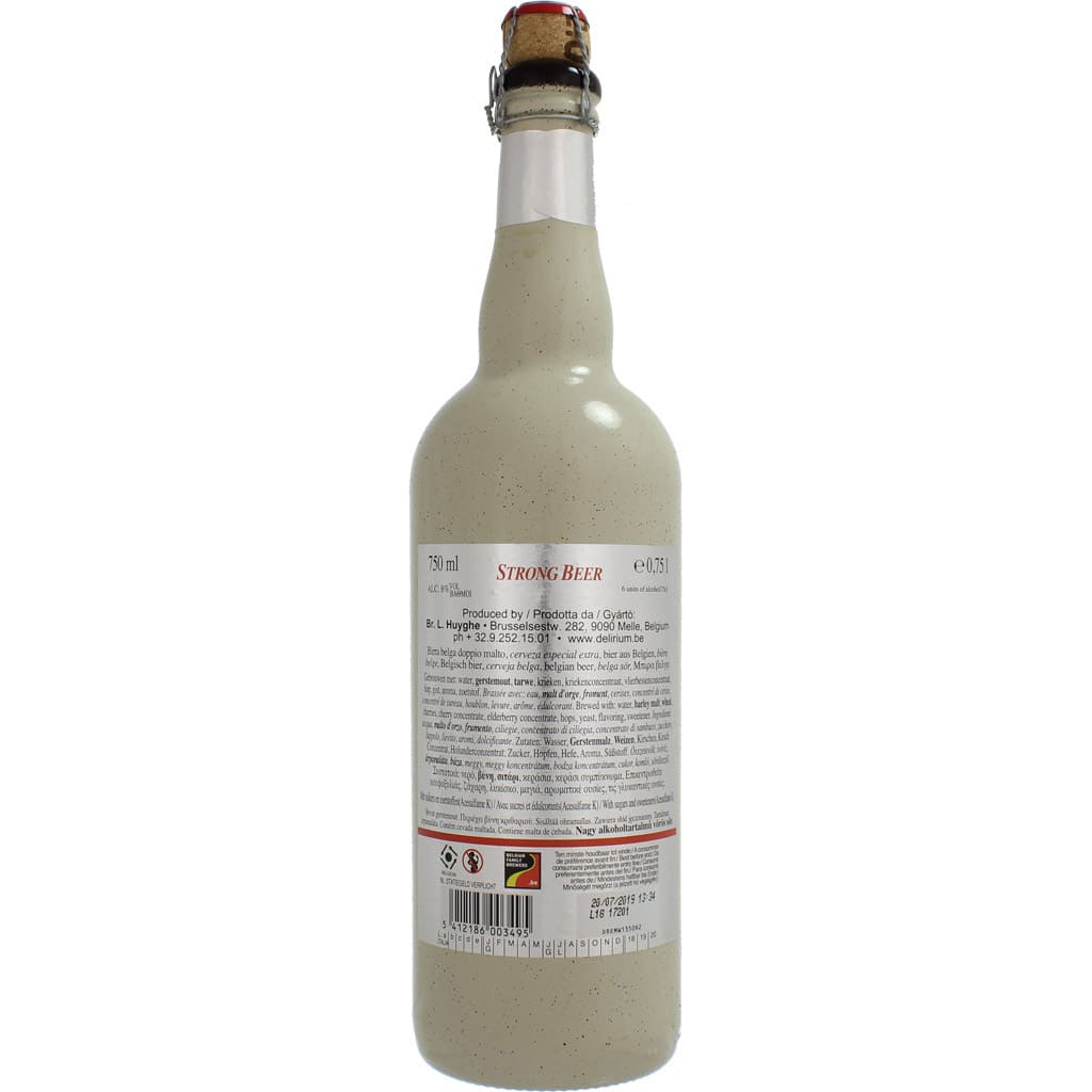 Bière Delirium Red par la brasserie belge Huyghe