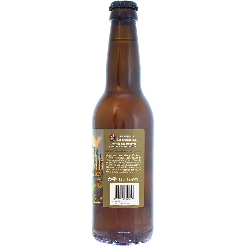 Bière 10 bornes à la Ronde brassée par La Canaille, France en 33cl