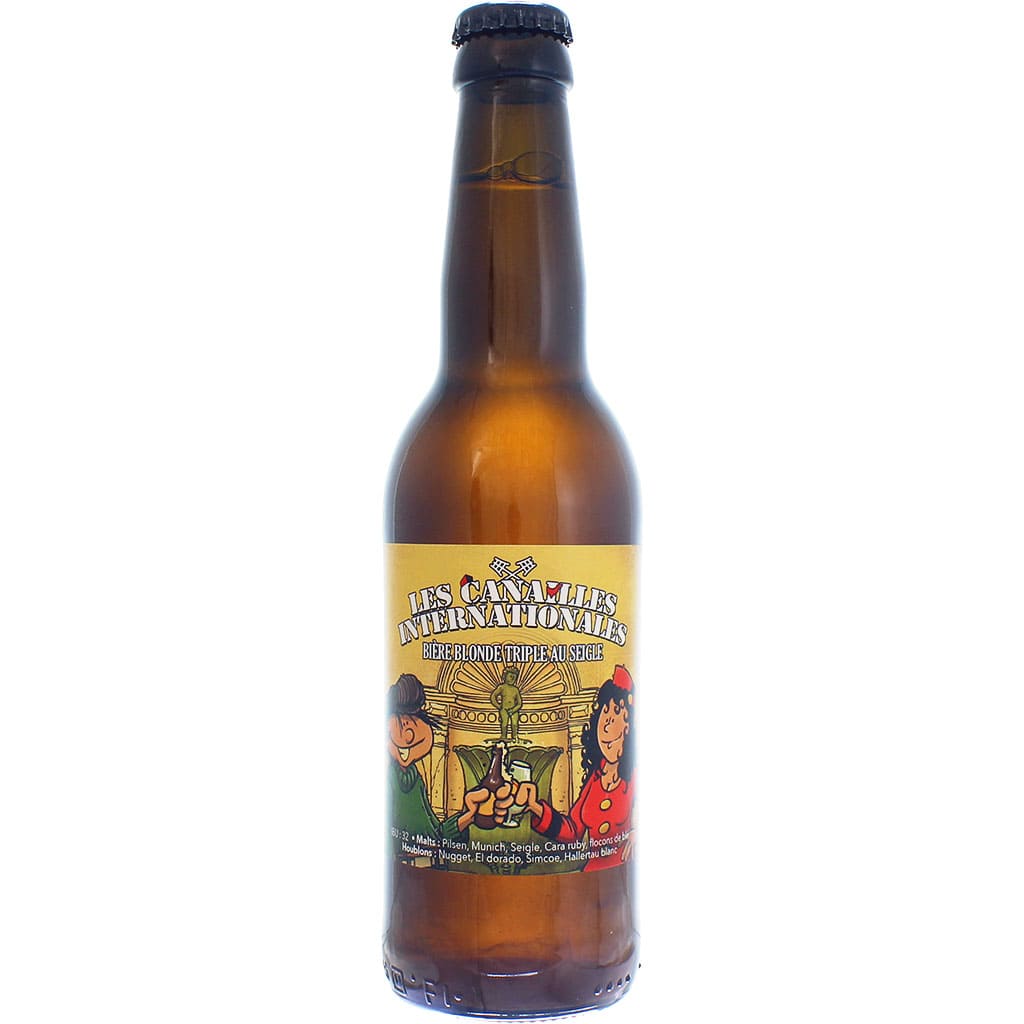 Bière Les Canailles Internationales - Blonde Triple au seigle brassée par La Canaille, France en 33cl