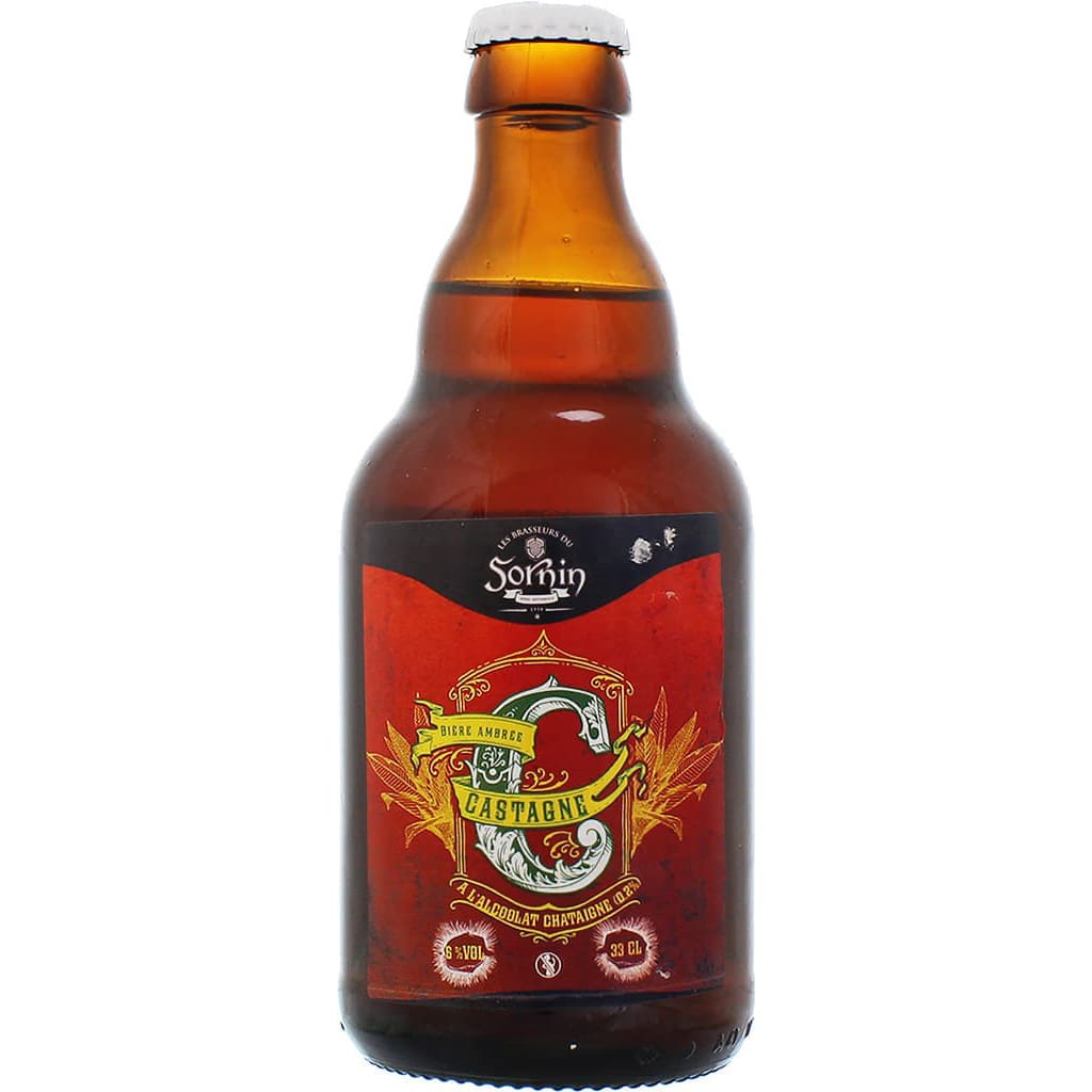 Bière Castagne par la brasserie française Les Brasseurs du Sornin - ancienne étiquette