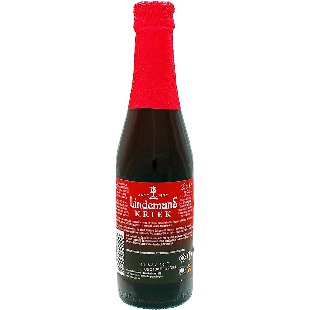 Bière Lindemans Kriek par la brasserie belge Lindemans