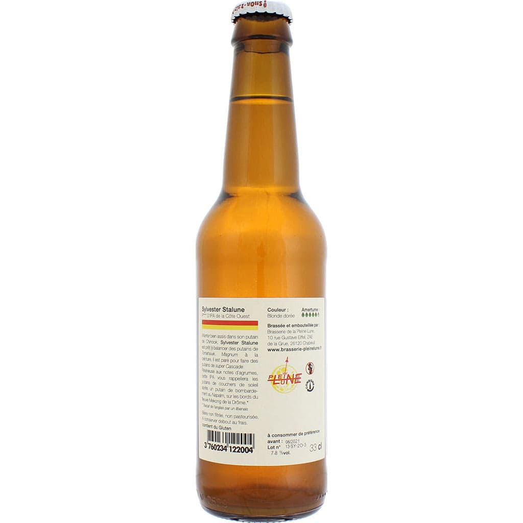 Bière Sylvester Stalune brassée par la brasserie française de La Pleine Lune