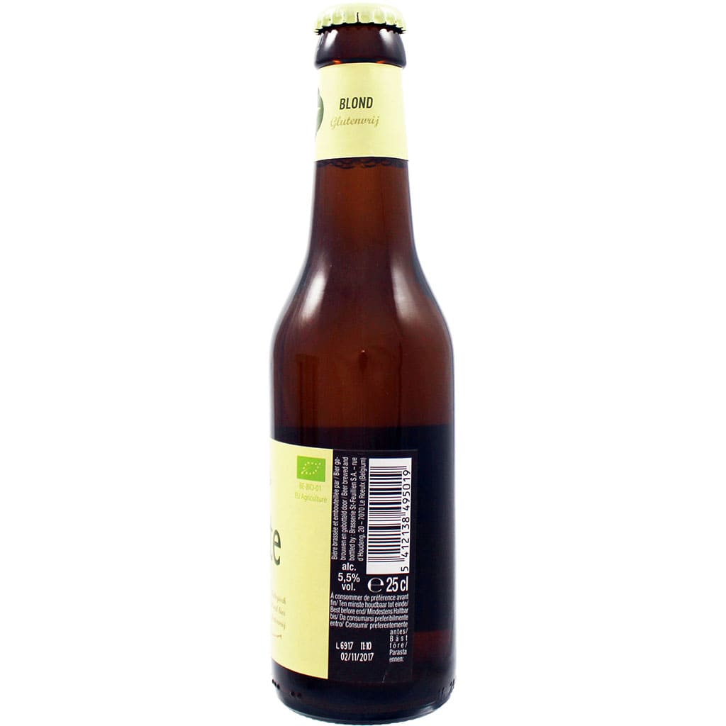 Bière Grisette Blonde Sans Gluten par la brasserie belge Saint Feuillien