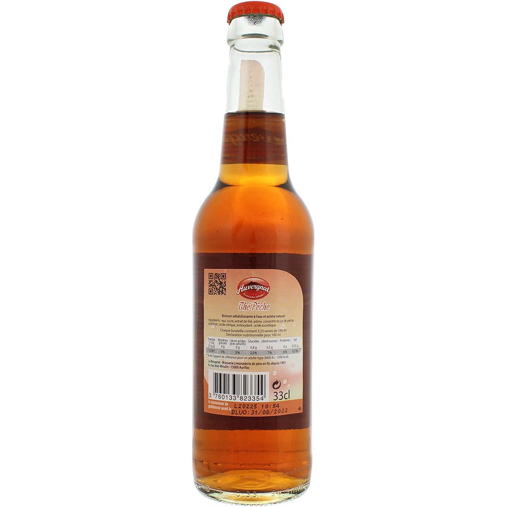 Soft Auvergnat Thé Pêche brassée par Auvergnat Cola, France