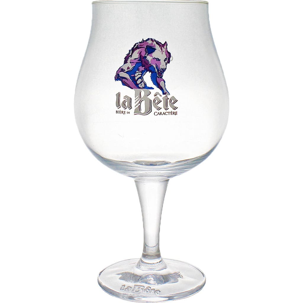 Verre tulipe La Bête de la brasserie BK, France en 25cl