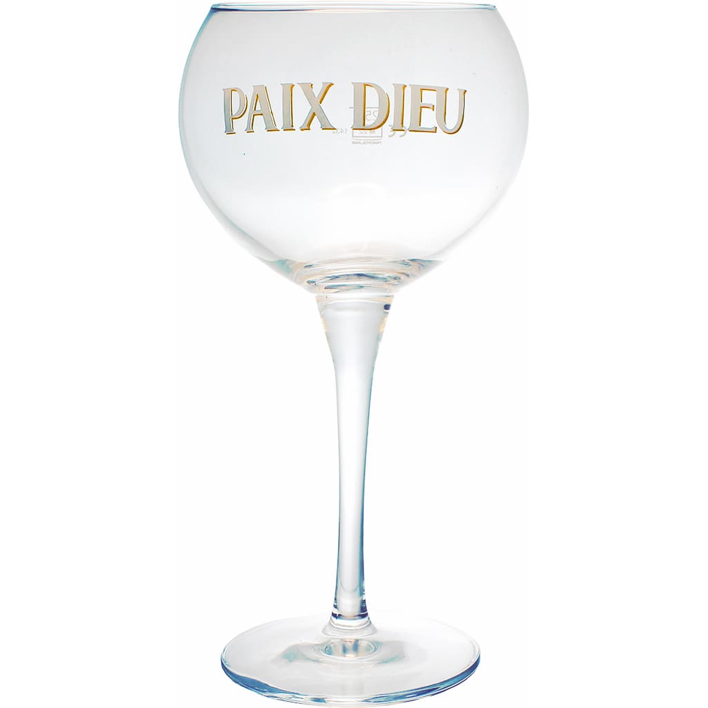 Verre de 25cl Paix dieu par la brasserie belge Caulier