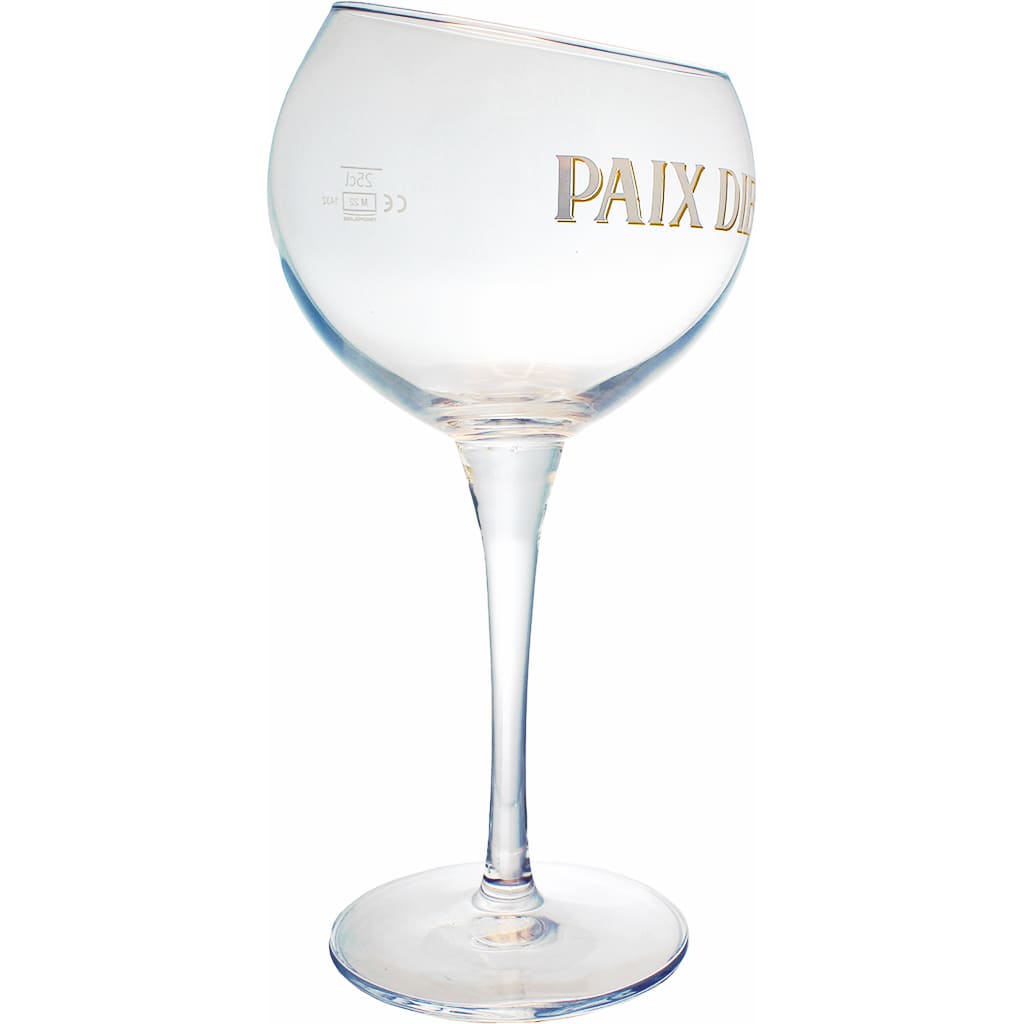 Verre de 25cl Paix dieu par la brasserie belge Caulier