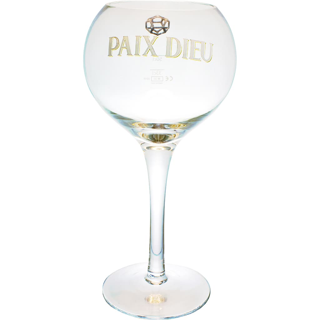 Verre de 50cl Paix dieu par la brasserie belge Caulier