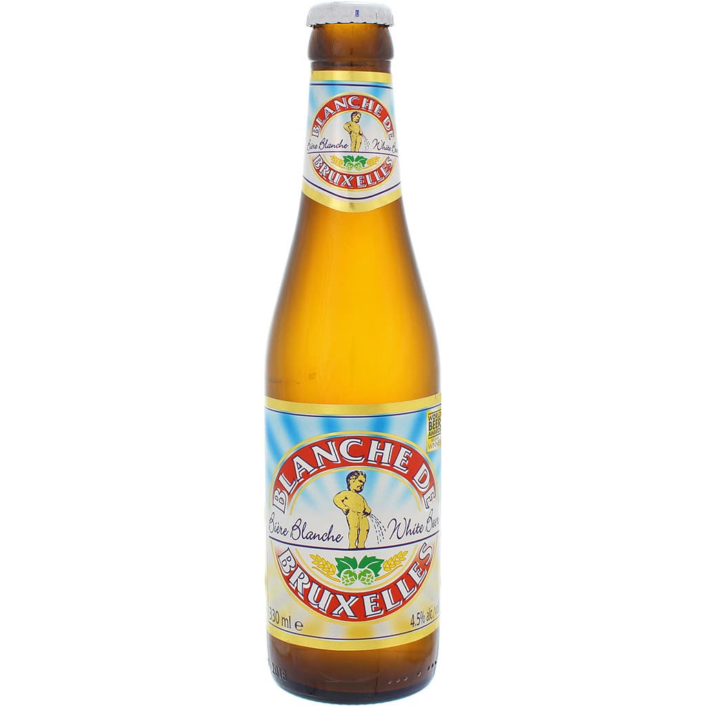 Bière Blanche de Bruxelles par la brasserie belge Lefebvre-ancienne bouteille