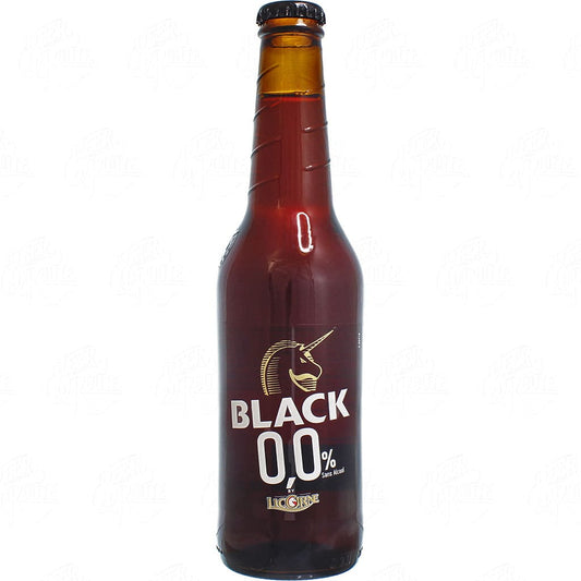 Bière sans alcool Licorne Black 0,0% par la brasserie française Licorne