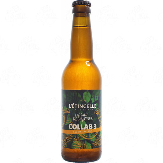 Bière Collab 3 kweik IPA DDH brassée par La Part Des Autres et L'Etincelle Brasserie, France en 33cl